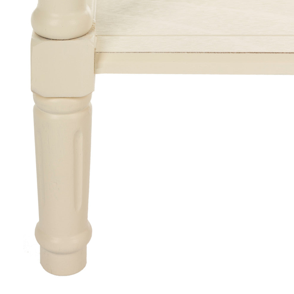 Safavieh Samantha 2-Drawer Console, Distressed Cream