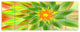 Dancing Green Fractal Flower, Floral Canvas Art Print, 70"x28", 6 Panels