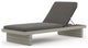 Leroy Outdoor Chaise Lounge-Grey/Chrcl