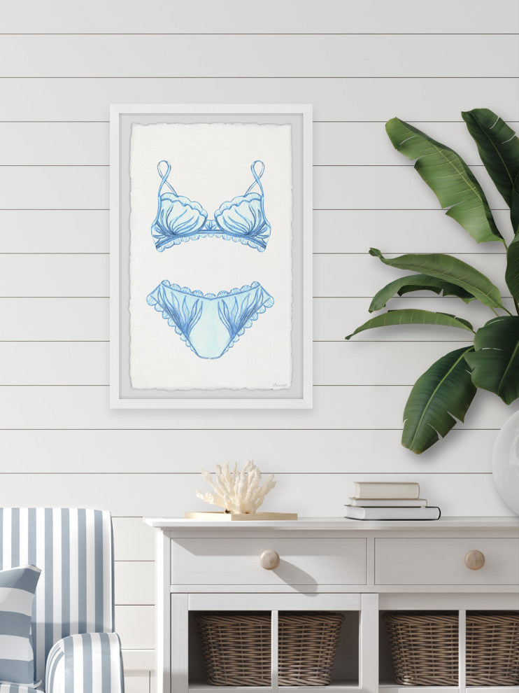 "Wavy Edge" Framed Painting Print, 20x30