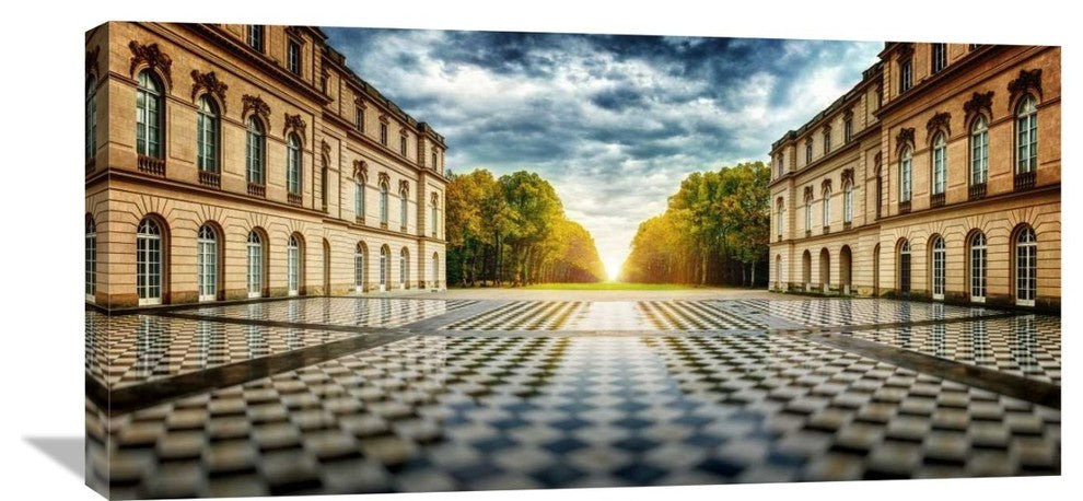 "Herrenchiemsee Palace." Stretched Canvas Giclee by Juan Pablo De, 36x18"