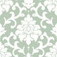 Damask Peel and Stick Wallpaper, Green