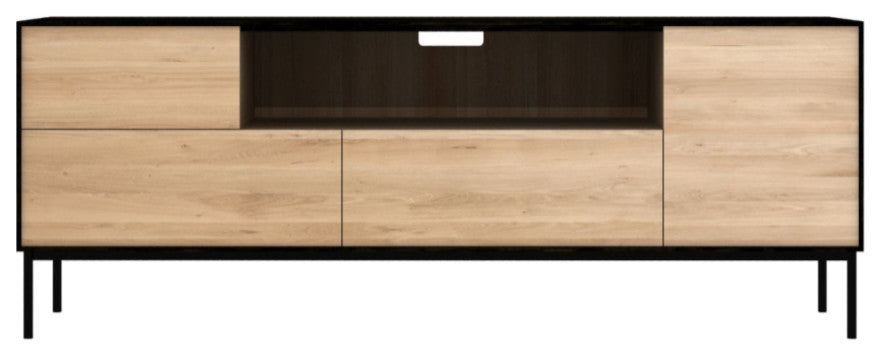 Varnished Oak Media Unit  | OROA Blackbird