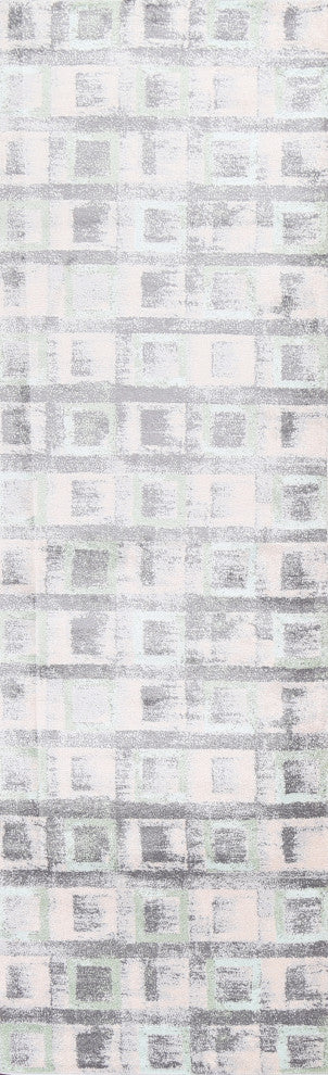 Turkish Geometric Transitional Oriental Area Rug Contemporary Carpet 3x10