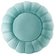 Celebrate Channel Tufted Performance Velvet Ottoman, Mint