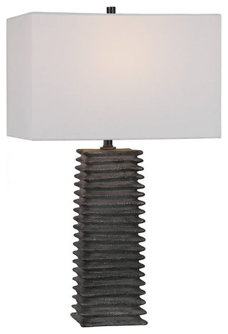 Uttermost Sanderson Metallic Charcoal Table Lamp, 29737