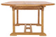 Teak Wood Orleans Oval Double Extension Outdoor Patio Dining Table