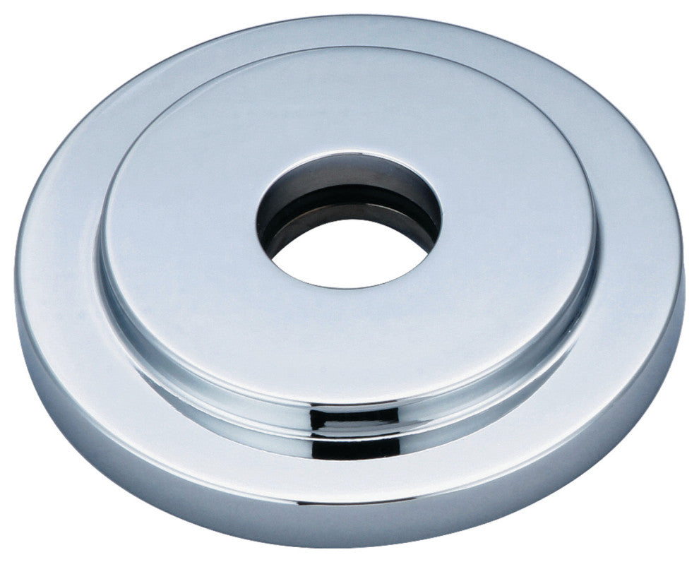 Kingston Brass Heavy Duty Round Solid Cast Brass Shower Flange, Polished Chrome