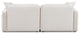 Travie Modular Loveseat, White Sand