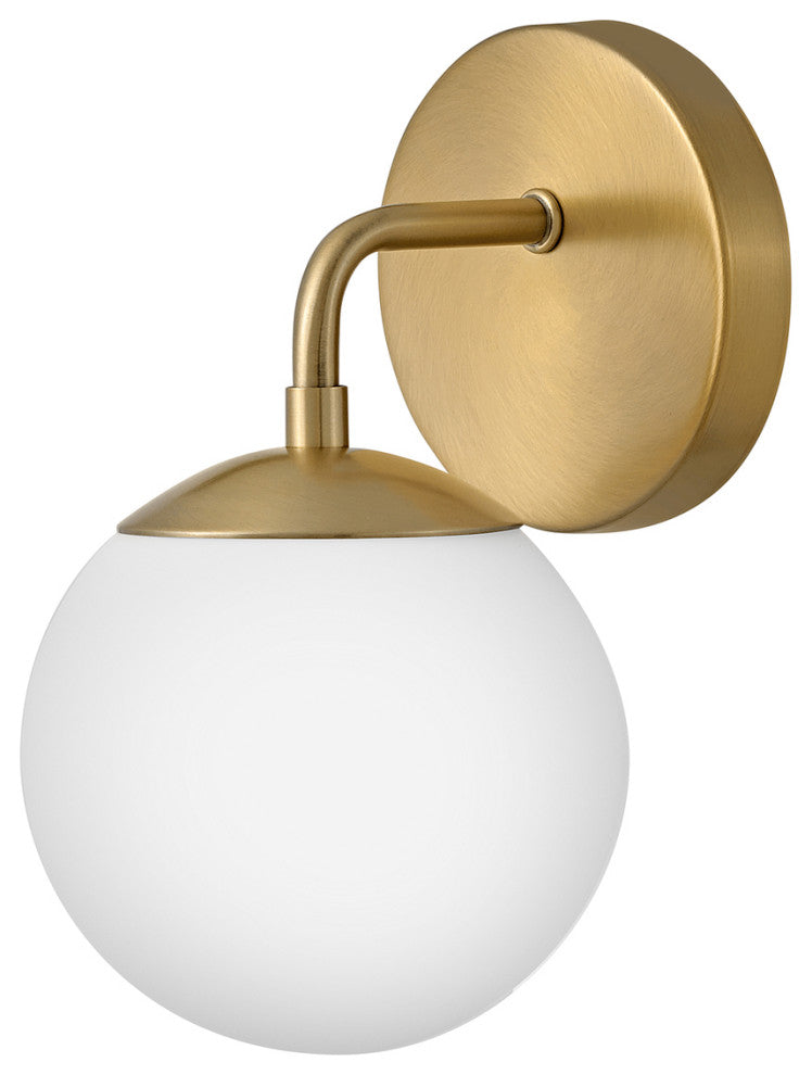 Lark Julep Bathroom Vanity Light, Lacquered Brass, 6"
