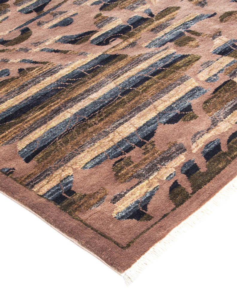 Eclectic, One-of-a-Kind Hand-Knotted Area Rug Beige, 4' 2 x 6' 0