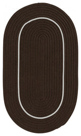 Colonial Mills Rug Lifestyle Accent Border Brown Ash Oval