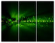 "Blurred Bright Green Lights" Photo Wall Art, 3 Panels, 36"x28"