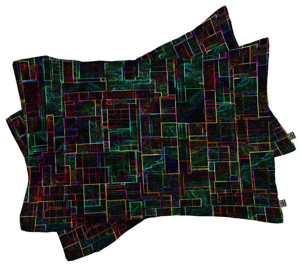 Deny Designs Jacqueline Maldonado Matrix Pillow Shams, Queen