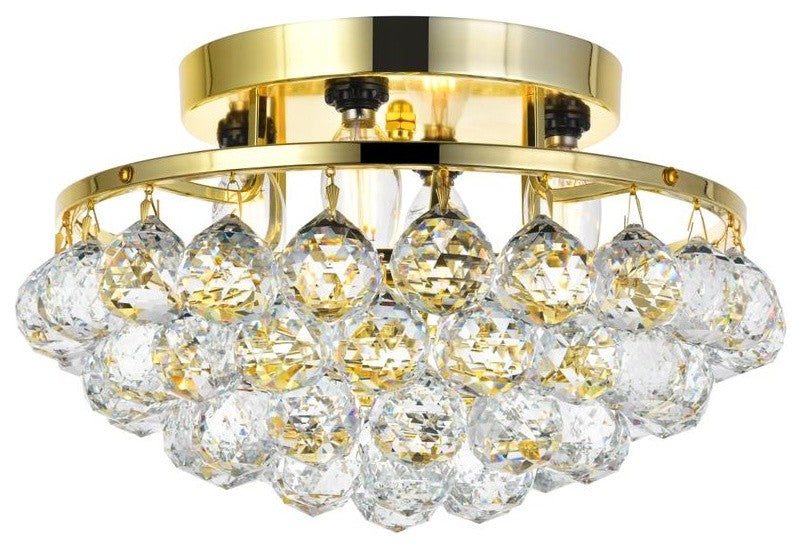 9805 Corona Collection Flush Mount, Gold