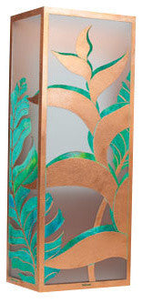 Heliconia Sconce 22" Patina Finish, Left