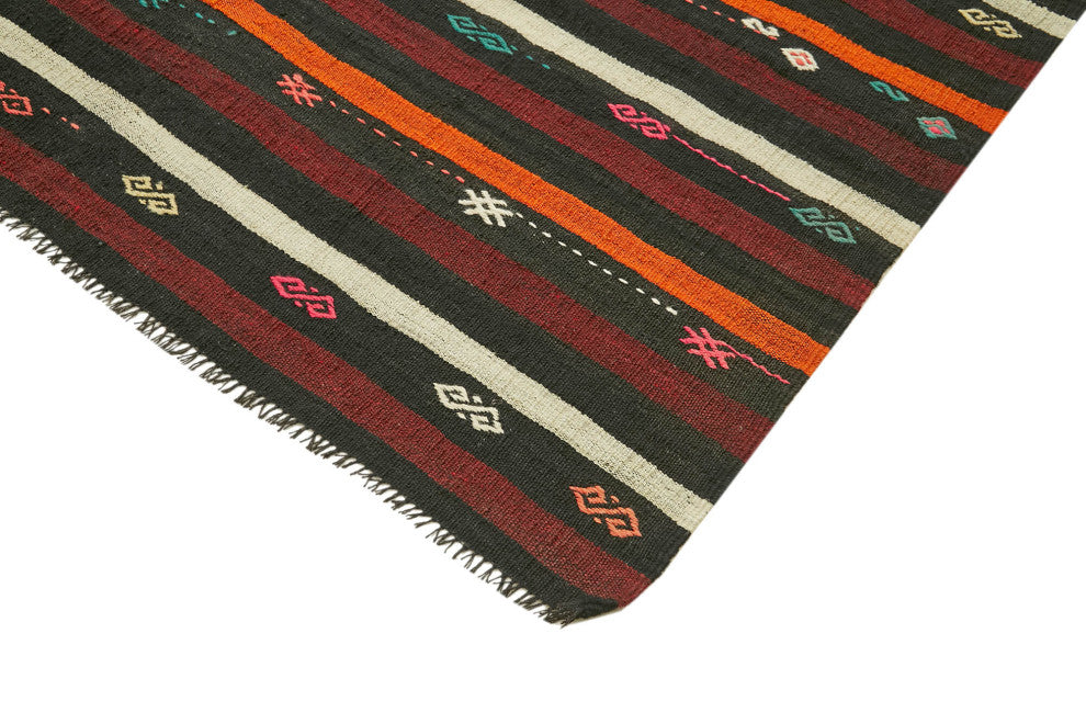 Rug N Carpet - Handmade Turkish 7' 5'' x 9' 6'' Vintage Goat Hair Kilim Rug
