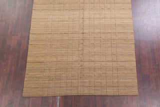 Nepal Tibetan Contemporary Modern Handmade Oriental Area Rug, Brown, 9'0"x6'0"