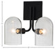 Cupola 2 Light Wall Sconce