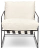 Trent Accent Chair, Washed White