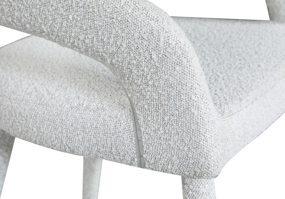 Destiny Counter Stool, Cream, Boucle Fabric