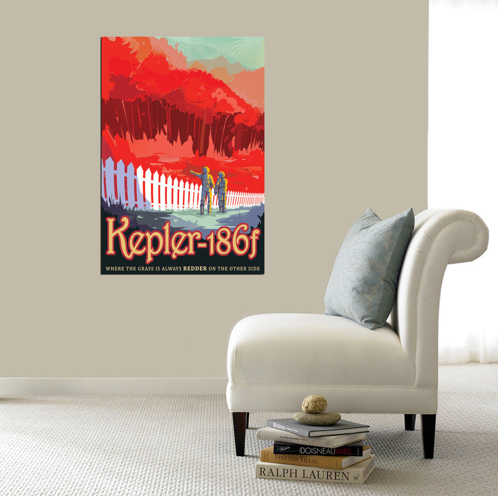 Epic Graffiti "Visions of the Future: Kepler-186f" Giclee Canvas Art, 26"x40"