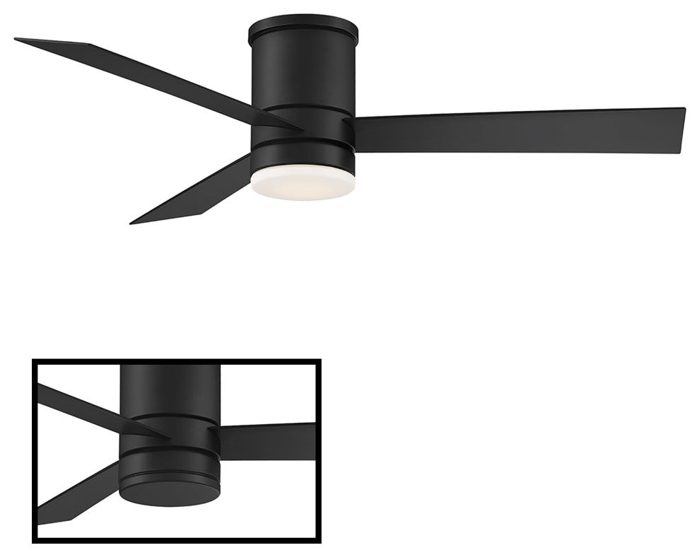 San Francisco Indoor/Outdoor 3-Blade Smart Ceiling Fan 44" Matte Black With Kit