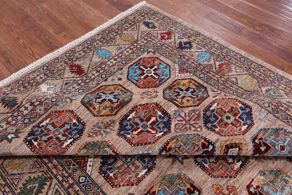 Bokhara Handmade Wool Rug 6' 9" X 10' 0" Q11279