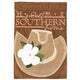 Flag Texas Hat Magnolia Burlap 13x18