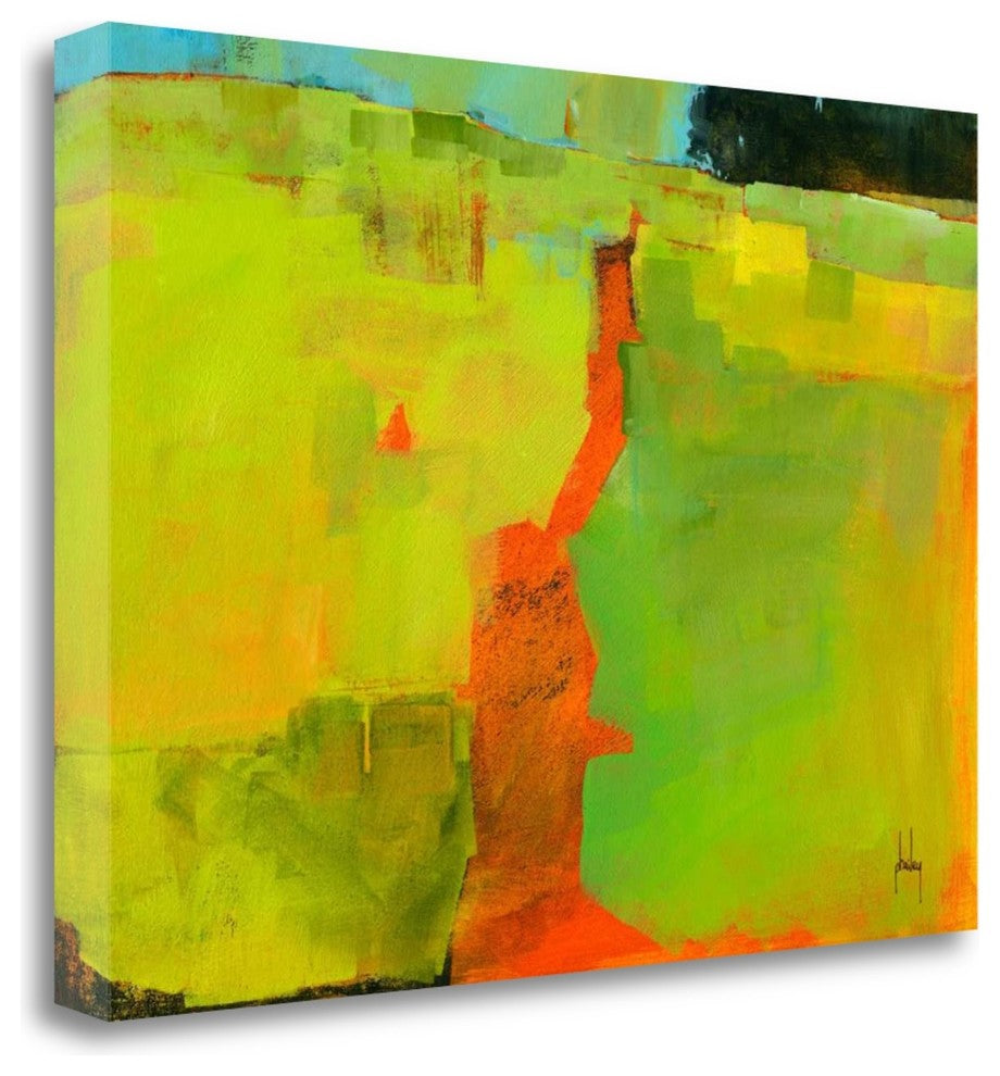"Orange Path" By Paul Bailey, Giclee Print on Gallery Wrap Canvas, Ready to Hang