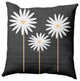 Floral Print Decorative Throw Pillow, Pepper, 26"x26"