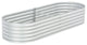 Vidaxl Garden Raised Bed 94.5"x31.5"x17.3" Galvanised Steel Silver
