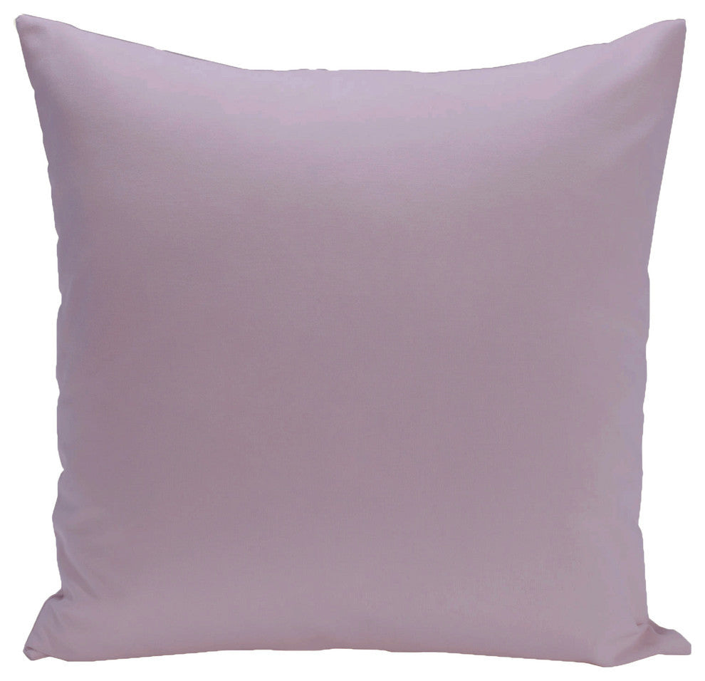 Solid Color Decorative Pillow, Lilac Purple, 18"x18"