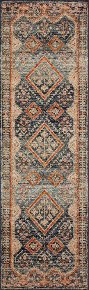 Loloi II Jocelyn JOC-05 Navy Multi Area Rug by Loloi II, 9'-6" X 12'-6"