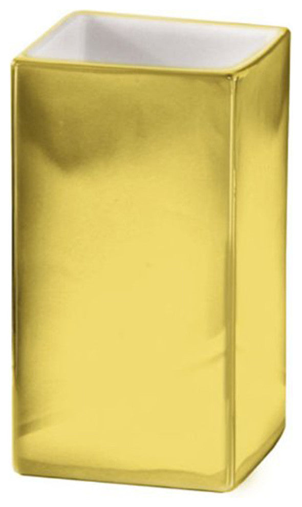Elegant Gold Porcelain Bathroom Accessories, Glamour, Tumbler