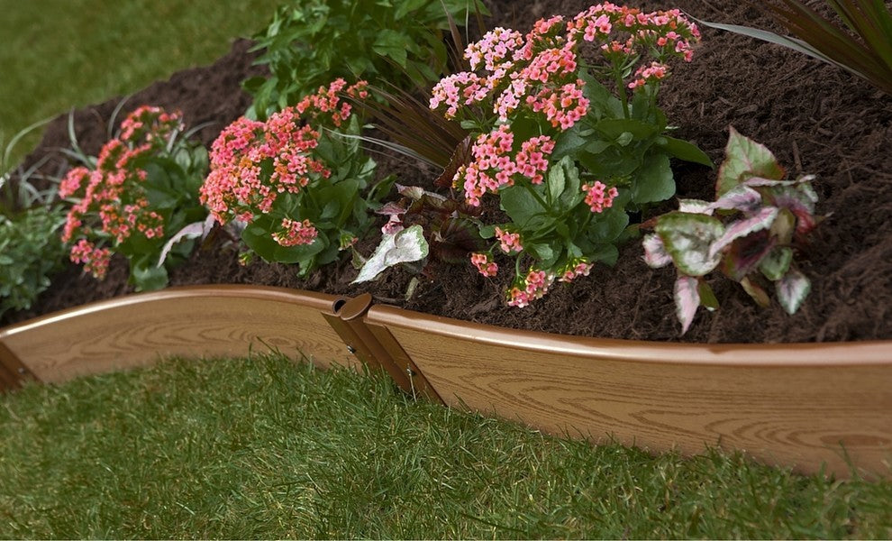 Classic Sienna Backyard Border Kit, 16''x1" Curved Kit