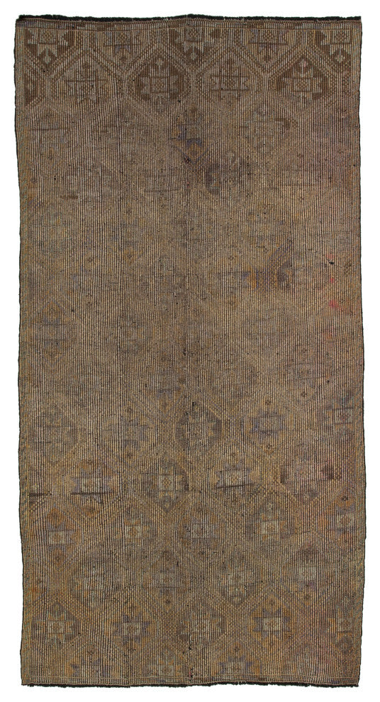 Rug N Carpet - Hand-knotted Turkish 5' 5'' x 10' 7'' Contemporary Wool Kilim Rug