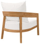 Brisbane 6-Piece Teak Wood Outdoor Patio Outdoor Patio Set, Natural White