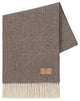 Pinstripe Cashmere Throws, Mocha