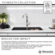 Nantucket Sinks 17" Single Bowl Undermount Granite Composite Bar-Prep Sink, Sand