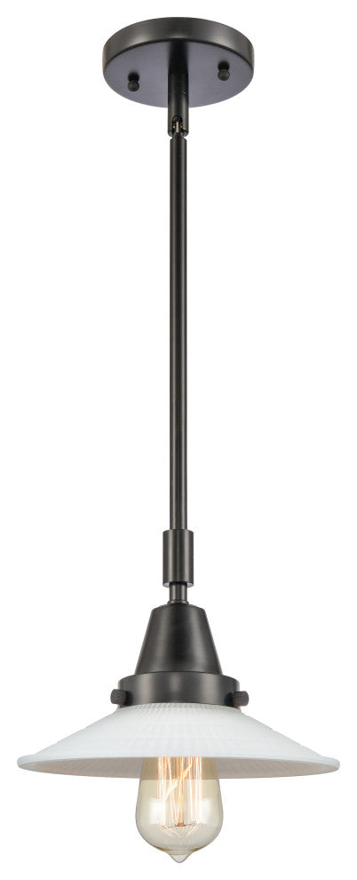 INNOVATIONS LIGHTING 447-1S-BK-G1-LED Halophane Mini Pendant