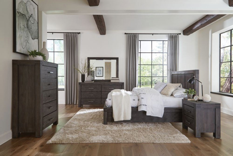 Modus Meadow 6 Piece Full Storage Bedroom Set, Graphite