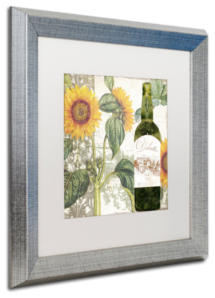 Color Bakery 'Dolcetto V' Matted Framed Art, Silver Frame, White Mat, 16x16