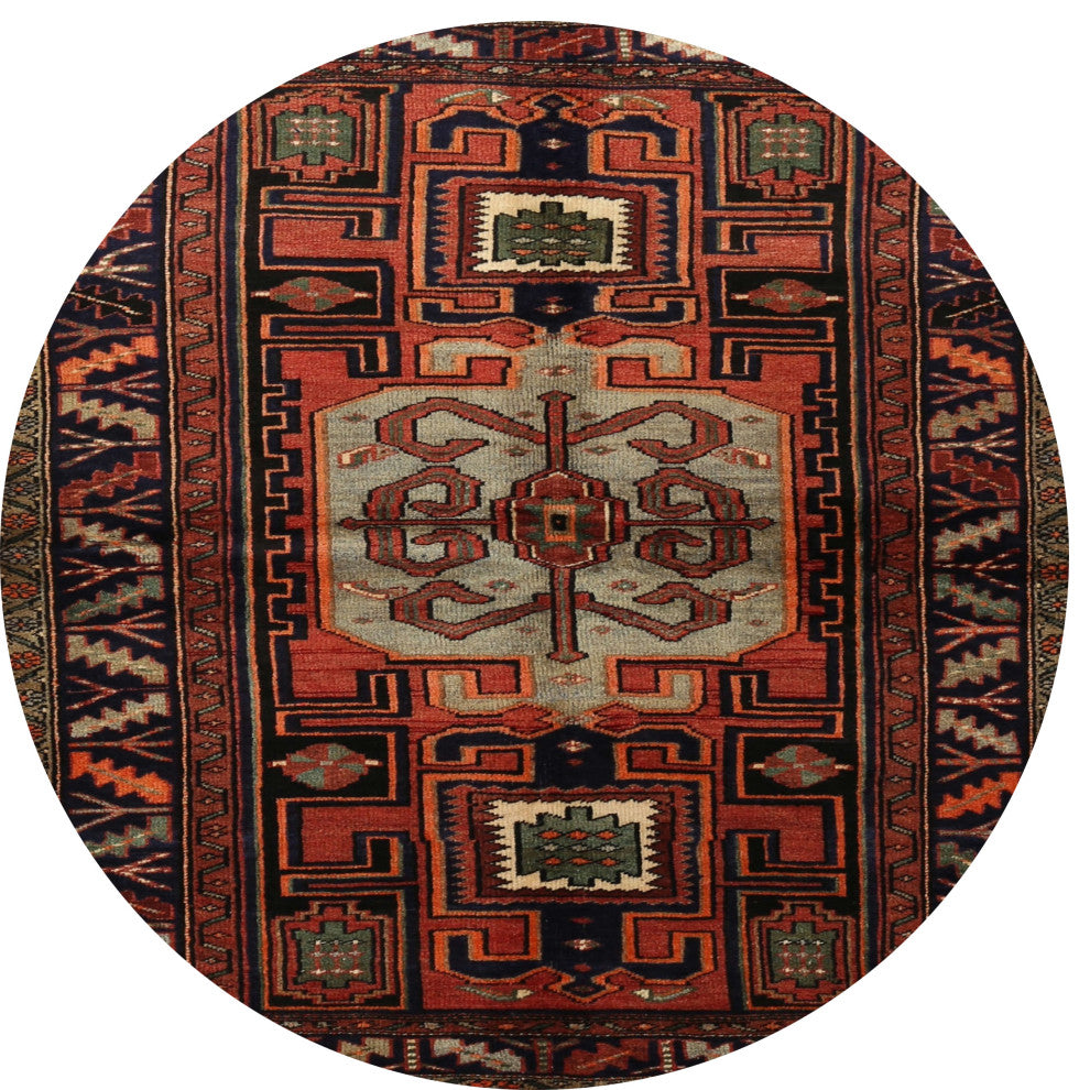 Ahgly Company Indoor Round Traditional Area Rugs, 4' Round