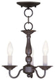Livex Lighting 3 Light Bronze Chain Hang/ceiling Mount - 5009-07