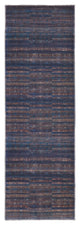 Weave & Wander Welch Oriental Machine Washable Blue/Green Rug, 2'7"x8' Runner