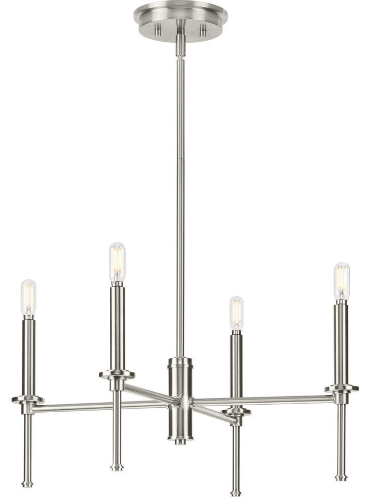 Elara Collection 22.87, 4-Light Brushed Nickel Chandelier Light