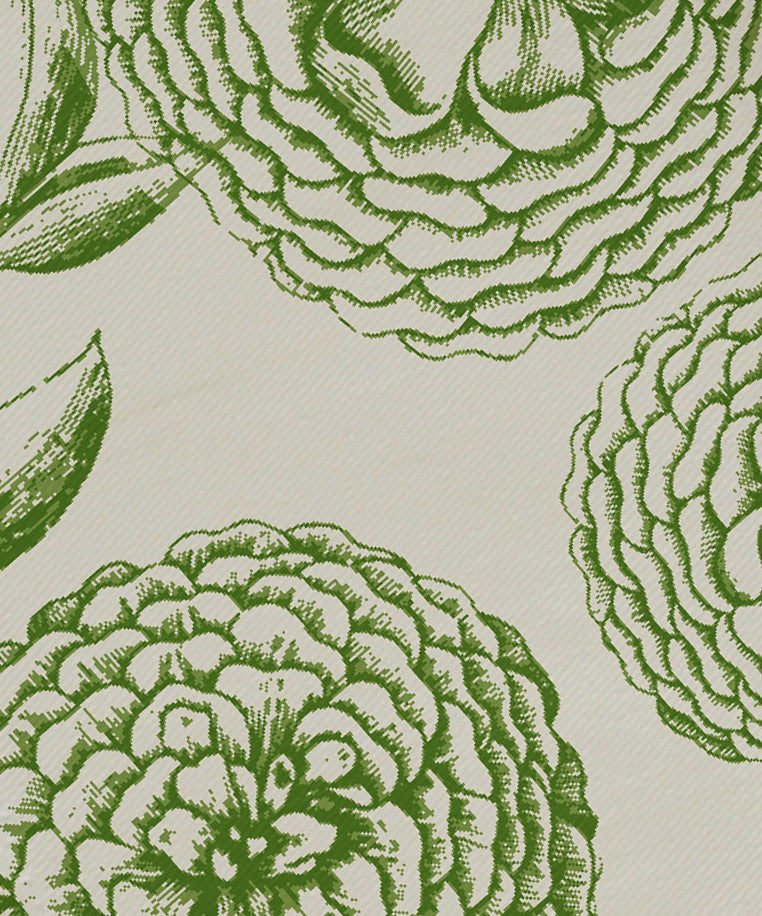 Antique Flowers, Floral Print Napkin, Green, Set of 4