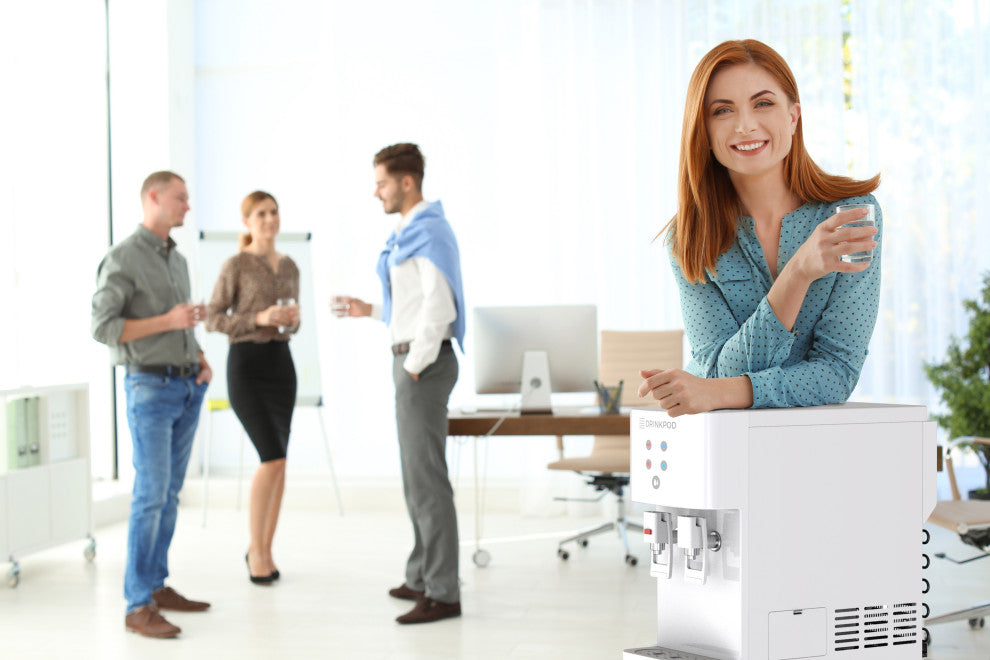 Drinkpod 2000 Series Bottleless Hot and Cold Touchless Water Dispenser, White