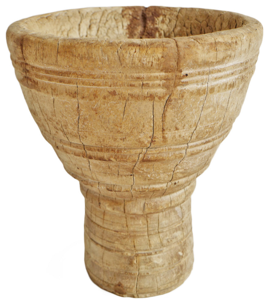 Consigned Old Wood India Mortar Cup 4